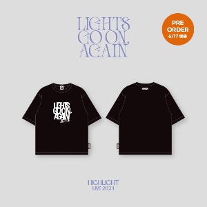 [Highlight] - LIVE 2024 MD/短袖 T恤 (T-SHIRT) - 黑色